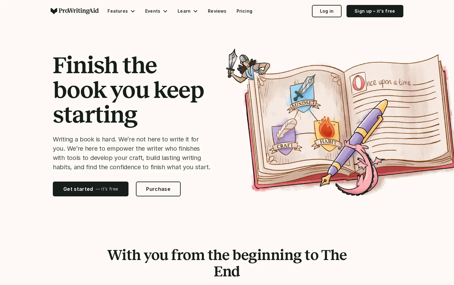 ProWritingAid 页面快照